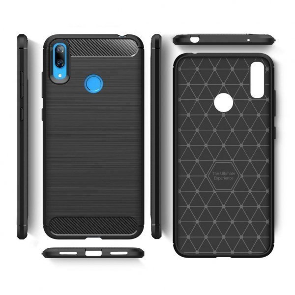 Чохол до моб. телефона Laudtec для Huawei Y7 2019 Carbon Fiber (Black) (LT-HY72019B)