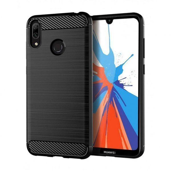 Чохол до моб. телефона Laudtec для Huawei Y7 2019 Carbon Fiber (Black) (LT-HY72019B)