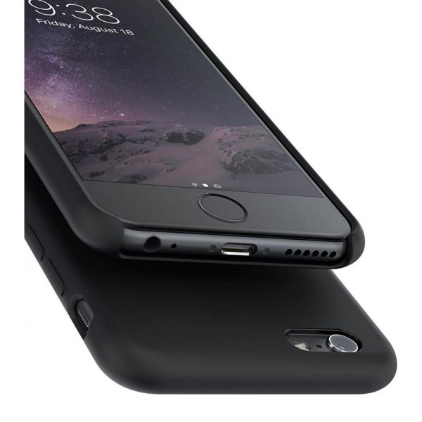 Чохол до моб. телефона Laudtec для iPhone 6/6s liquid case (black) (LT-I6LC)