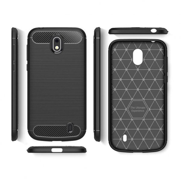 Чохол до моб. телефона Laudtec для Nokia 1 Carbon Fiber (Black) (LT-N1B)