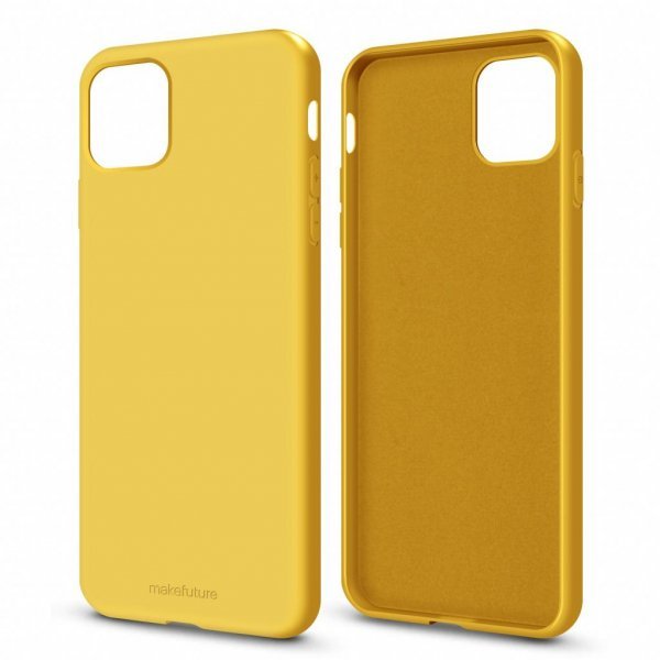 Чохол до моб. телефона MakeFuture Flex Case (Soft-touch TPU) Apple iPhone 11 Pro Max Yellow (MCF-AI11PMYE)
