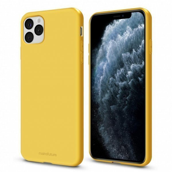 Чохол до моб. телефона MakeFuture Flex Case (Soft-touch TPU) Apple iPhone 11 Pro Max Yellow (MCF-AI11PMYE)