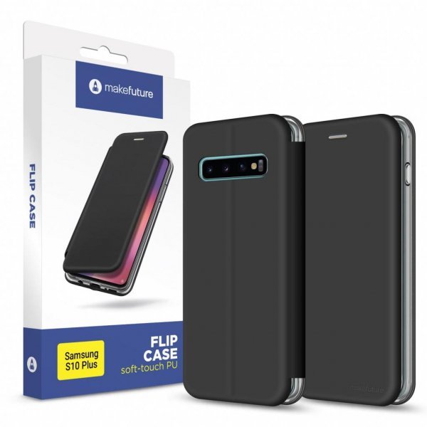 Чохол до моб. телефона MakeFuture Flip Case (Soft-Touch PU) Samsung S10 Plus Black (MCP-SS10PBK)