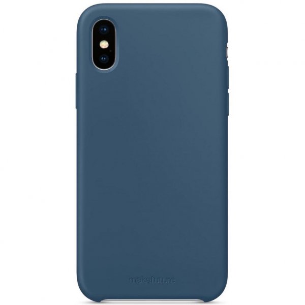 Чохол до моб. телефона MakeFuture Silicone Case Apple iPhone XS Blue (MCS-AIXSBL)