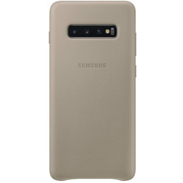 Чохол до моб. телефона Samsung Galaxy S10+ (G975) Leather Cover Gray (EF-VG975LJEGRU)