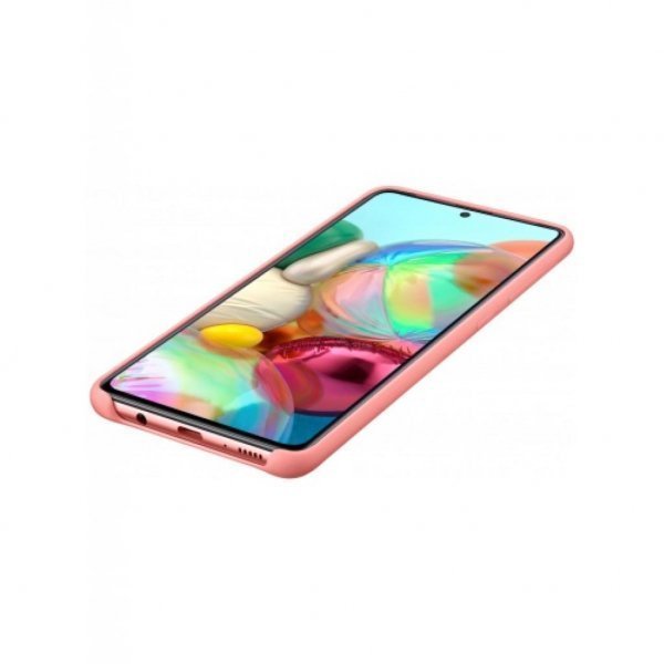 Чохол до моб. телефона Samsung Silicone Cover для Galaxy A71 (A715F) Pink (EF-PA715TPEGRU)