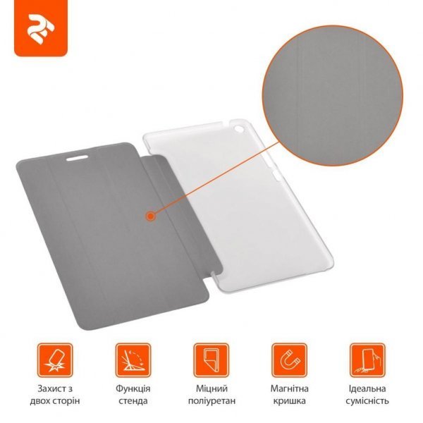 Чохол до планшета 2E для Huawei Media Pad T3 8, Case, Black/TR (2E-HM-T38-MCCBT)