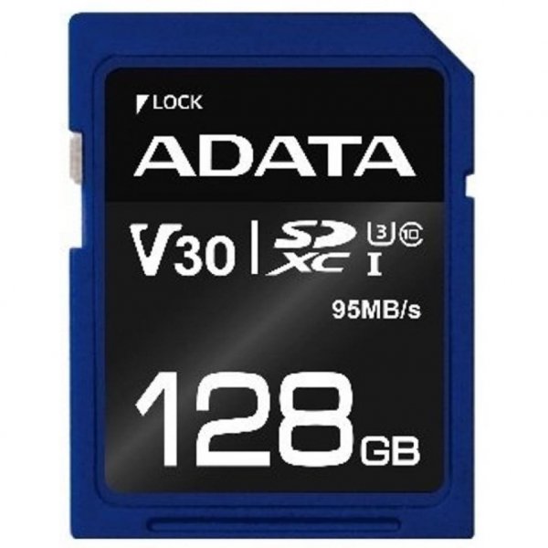 Карта пам'яті ADATA 128GB SDXC class 10 UHS-I U3 V30 (ASDX128GUI3V30S-R) Карта пам'яті ADATA 128GB SDXC class 10 UHS-I U3 V30 (ASDX128GUI3V30S-R)