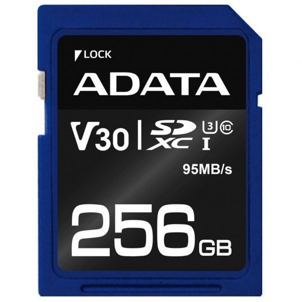 Карта пам'яті ADATA 256GB SDXC class 10 UHS-I U3 V30 (ASDX256GUI3V30S-R)