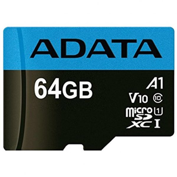 Карта пам'яті ADATA 64GB microSD class 10 UHS-I A1 Premier (AUSDX64GUICL10A1-RA1)