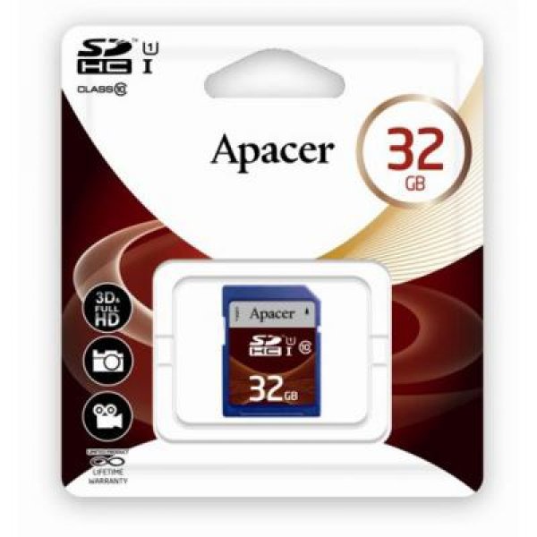 Карта пам'яті Apacer 32GB SDHC UHS-I Class10 RP (AP32GSDHC10U1-R)