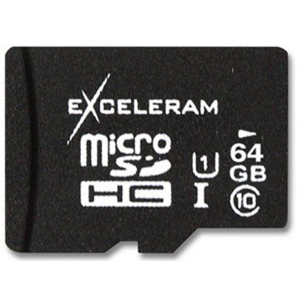 Карта пам'яті eXceleram 64Gb microSDXC class 10 UHS1 (MSD6410) Карта пам'яті eXceleram 64Gb microSDXC class 10 UHS1 (MSD6410)