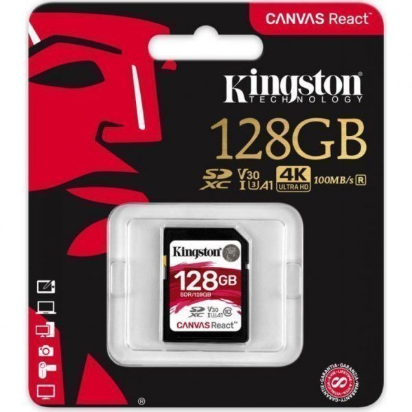 Карта пам'яті Kingston 128GB SDXC class 10 UHS-I U3 (SDR/128GB)