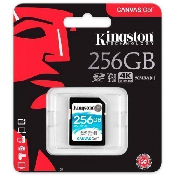 Карта пам'яті Kingston 256GB SDXC class 10 UHS-I U3 (SDG/256GB)