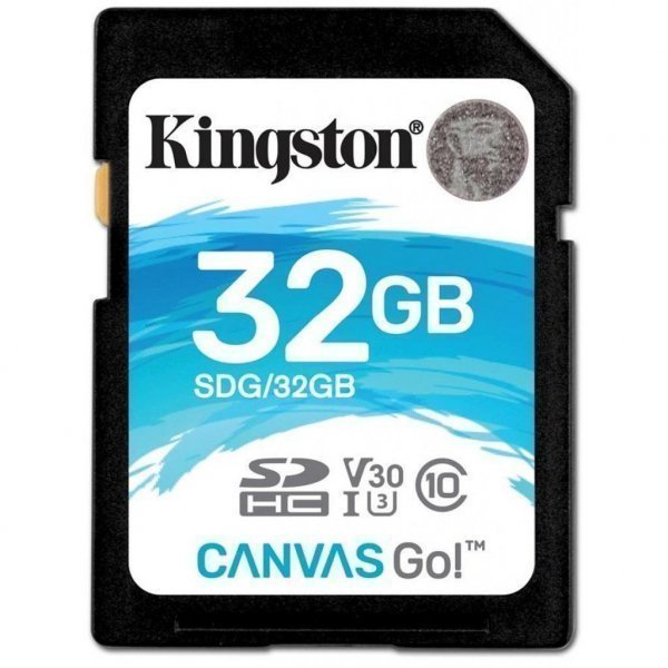 Карта пам'яті Kingston 32GB SDHC class 10 UHS-I U3 Canvas Go (SDG/32GB)