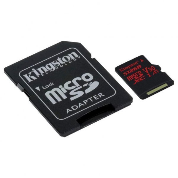 Карта пам'яті Kingston 512GB microSDXC class 10 UHS-I U3 Canvas React (SDCR/512GB) Карта пам'яті Kingston 512GB microSDXC class 10 UHS-I U3 Canvas React (SDCR/512GB)
