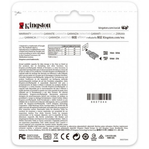 Карта пам'яті Kingston 64GB microSDXC class 10 Canvas React+ (MLPMR2/64GB) Карта пам'яті Kingston 64GB microSDXC class 10 Canvas React+ (MLPMR2/64GB)