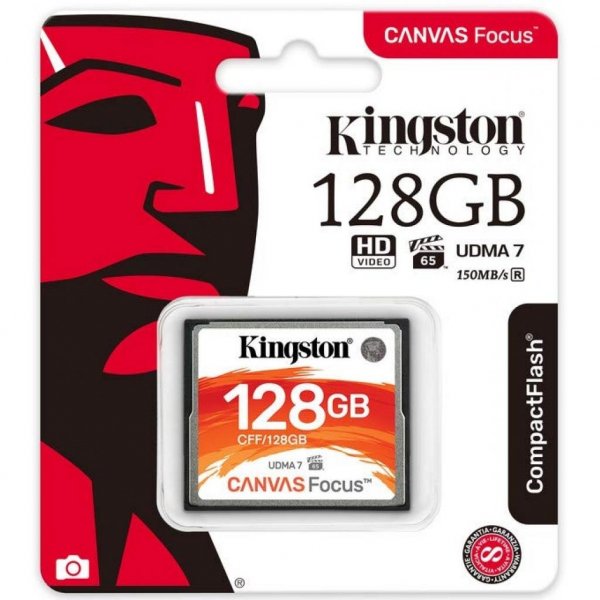 Карта пам'яті Kingston Compact Flash Card 128Gb Canvas Focus UDMA7 (CFF/128GB) Карта пам'яті Kingston Compact Flash Card 128Gb Canvas Focus UDMA7 (CFF/128GB)