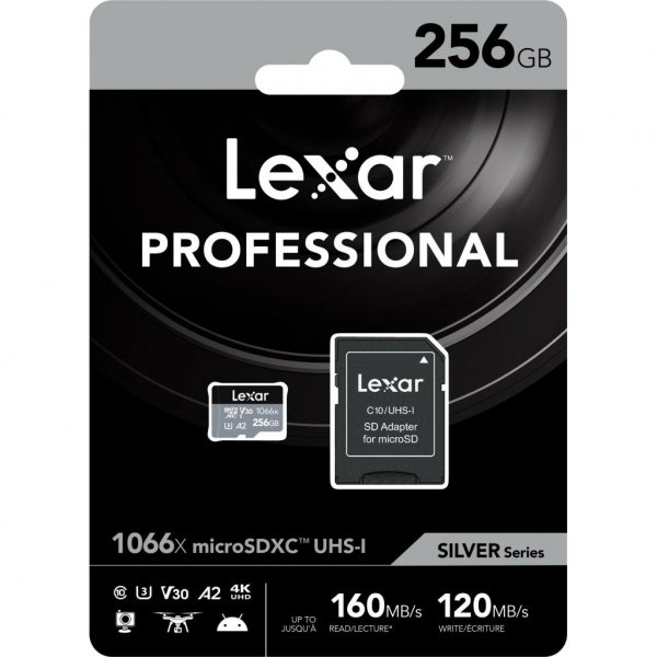 Карта пам'яті Lexar 256GB microSDXC class 10 UHS-I 1066x Silver (LMS1066256G-BNANG) Карта пам'яті Lexar 256GB microSDXC class 10 UHS-I 1066x Silver (LMS1066256G-BNANG)