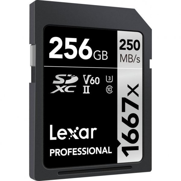 Карта пам'яті Lexar 256GB SDXC class 10 UHS-II U3 V60 1667x Professional (LSD256CB1667)