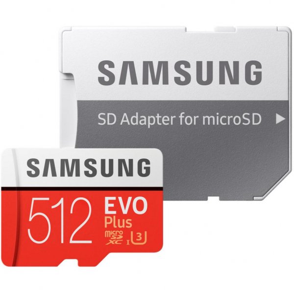 Карта пам'яті Samsung 512GB microSD class 10 UHS-I U3 Evo Plus V2 (MB-MC512HA/RU) Карта пам'яті Samsung 512GB microSD class 10 UHS-I U3 Evo Plus V2 (MB-MC512HA/RU)