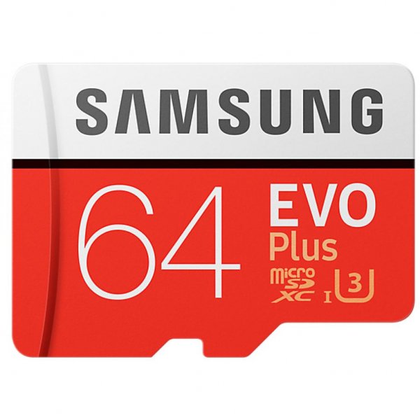 Карта пам'яті Samsung 64GB microSD class 10 EVO PLUS UHS-I (MB-MC64GA/RU) Карта пам'яті Samsung 64GB microSD class 10 EVO PLUS UHS-I (MB-MC64GA/RU)