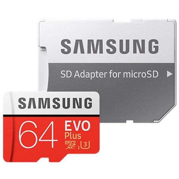 Карта пам'яті Samsung 64GB microSD class 10 EVO PLUS UHS-I (MB-MC64GA/RU) Карта пам'яті Samsung 64GB microSD class 10 EVO PLUS UHS-I (MB-MC64GA/RU)