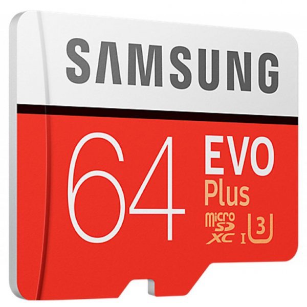 Карта пам'яті Samsung 64GB microSD class 10 EVO PLUS UHS-I (MB-MC64GA/RU) Карта пам'яті Samsung 64GB microSD class 10 EVO PLUS UHS-I (MB-MC64GA/RU)