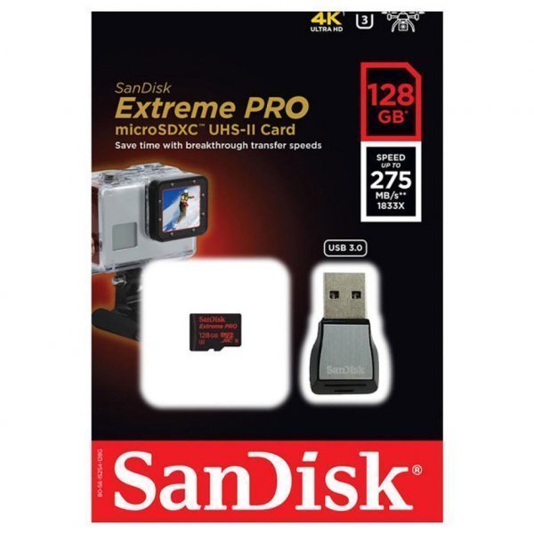 Карта пам'яті SANDISK 128GB microSDXC class 10 USH-II U3 (SDSQXPJ-128G-GN6M3) Карта пам'яті SANDISK 128GB microSDXC class 10 USH-II U3 (SDSQXPJ-128G-GN6M3)