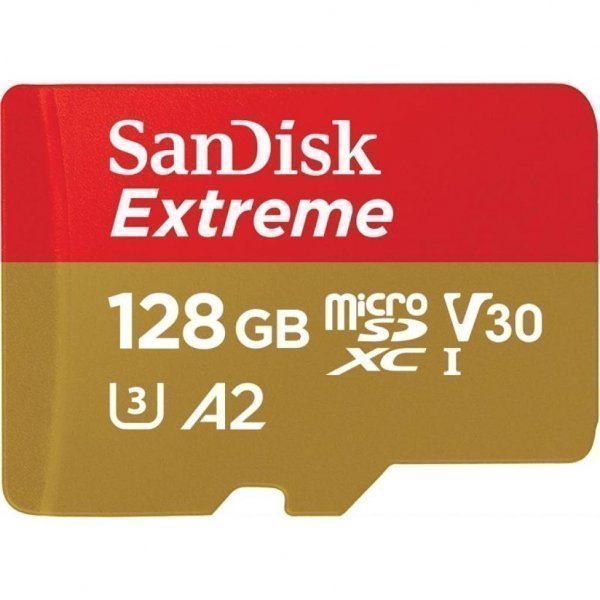 Карта пам'яті SANDISK 128GB microSDXC class 10 A2 V30 UHS-I U3 Extreme (SDSQXA1-128G-GN6AA)