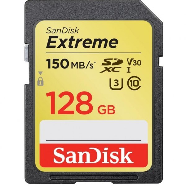 Карта пам'яті SANDISK 128GB SDXC class 10 UHS-I U3 Extreme (SDSDXV5-128G-GNCIN)