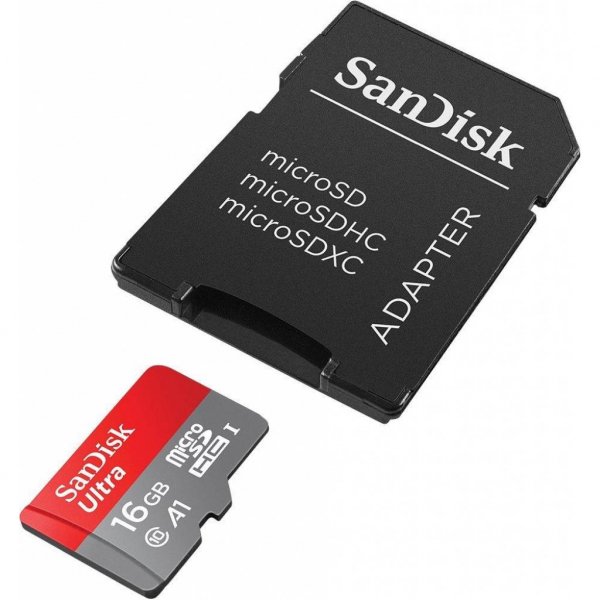 Карта пам'яті SANDISK 16GB microSDHC class 10 UHS-I A1 Ultra (SDSQUAR-016G-GN6IA)