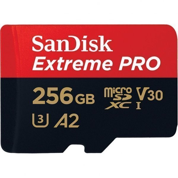 Карта пам'яті SANDISK 256GB microSDXC class 10 V30 UHS-I U3 Extreme Pro (SDSQXCZ-256G-GN6MA) Карта пам'яті SANDISK 256GB microSDXC class 10 V30 UHS-I U3 Extreme Pro (SDSQXCZ-256G-GN6MA)