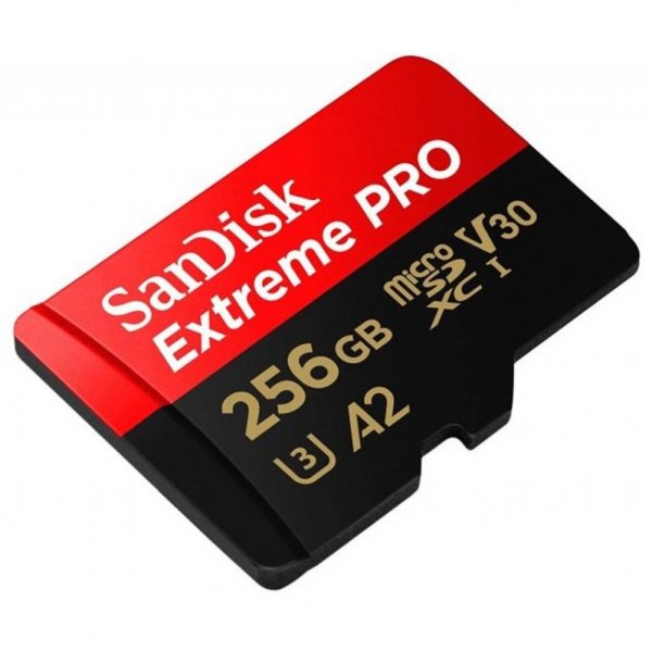 Карта пам'яті SANDISK 256GB microSDXC class 10 V30 UHS-I U3 Extreme Pro (SDSQXCZ-256G-GN6MA) Карта пам'яті SANDISK 256GB microSDXC class 10 V30 UHS-I U3 Extreme Pro (SDSQXCZ-256G-GN6MA)