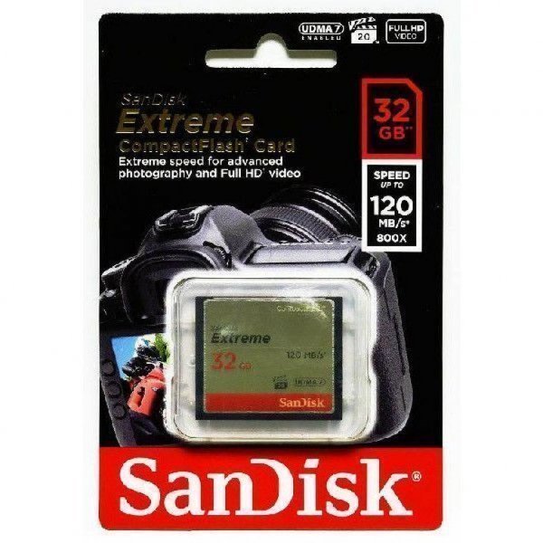 Карта пам'яті SANDISK 32Gb Compact Flash Extreme (SDCFXSB-032G-G46)