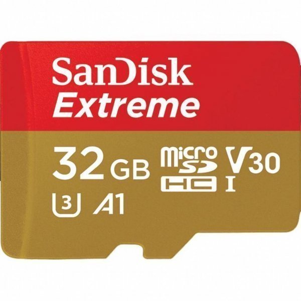 Карта пам'яті SANDISK 32GB microSD class 10 UHS-I U3 V30 A1 Extreme (SDSQXAF-032G-GN6AT)