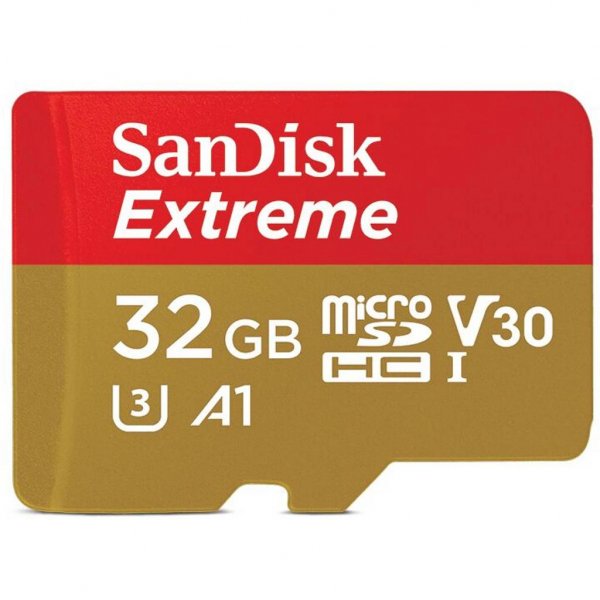 Карта пам'яті SANDISK 32GB microSD class 10 UHS-I U3 V30 A1 Extreme (SDSQXAF-032G-GN6MN)