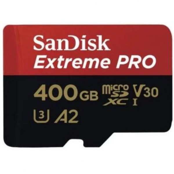 Карта пам'яті SANDISK 400GB microSDXC class 10 UHS-I U3 A2 V30 Extreme Pro (SDSQXCZ-400G-GN6MA) Карта пам'яті SANDISK 400GB microSDXC class 10 UHS-I U3 A2 V30 Extreme Pro (SDSQXCZ-400G-GN6MA)