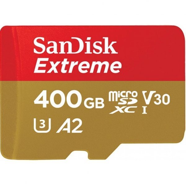 Карта пам'яті SANDISK 400GB microSDXC class 10 UHS-I U3 A2 V30 Extreme (SDSQXA1-400G-GN6MA) Карта пам'яті SANDISK 400GB microSDXC class 10 UHS-I U3 A2 V30 Extreme (SDSQXA1-400G-GN6MA)