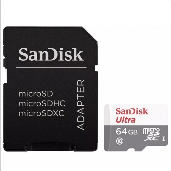 Карта пам'яті SANDISK 64GB microSDXC Class 10 UHS-I Ultra (SDSQUNS-064G-GN3MA)