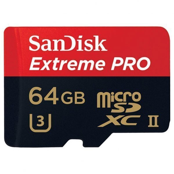 Карта пам'яті SANDISK 64GB microSD class 10 USH-II U3 (SDSQXPJ-064G-GN6M3)