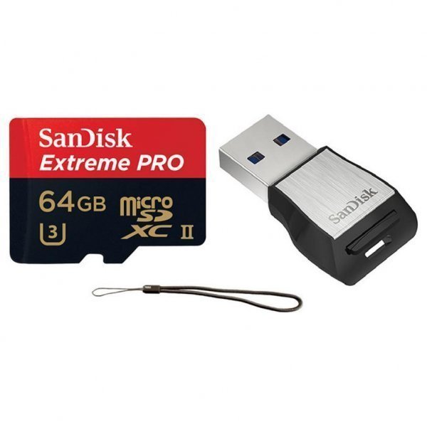 Карта пам'яті SANDISK 64GB microSD class 10 USH-II U3 (SDSQXPJ-064G-GN6M3)