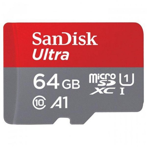 Карта пам'яті SANDISK 64GB microSDXC class 10 UHS-I A1 Ultra (SDSQUAR-064G-GN6TA)