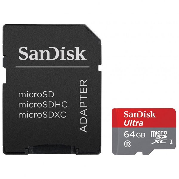 Карта пам'яті SANDISK 64GB microSDXC class 10 UHS-I A1 Ultra (SDSQUAR-064G-GN6TA)