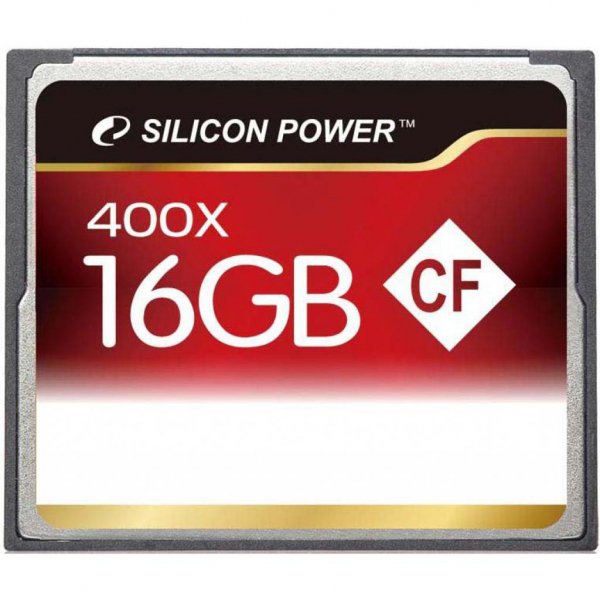 Карта пам'яті Silicon Power 16Gb Compact Flash 400x (SP016GBCFC400V10)