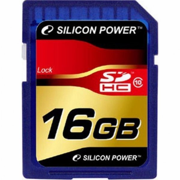 Карта пам'яті Silicon Power 16Gb SDHC class 10 (SP016GBSDH010V10)