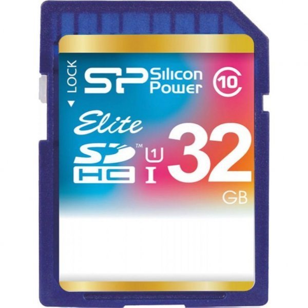 Карта пам'яті Silicon Power 32Gb SDHC class 10 (SP032GBSDHAU1V10)