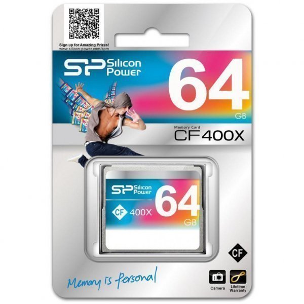 Карта пам'яті Silicon Power 64GB Compact Flash 400x (SP064GBCFC400V10)