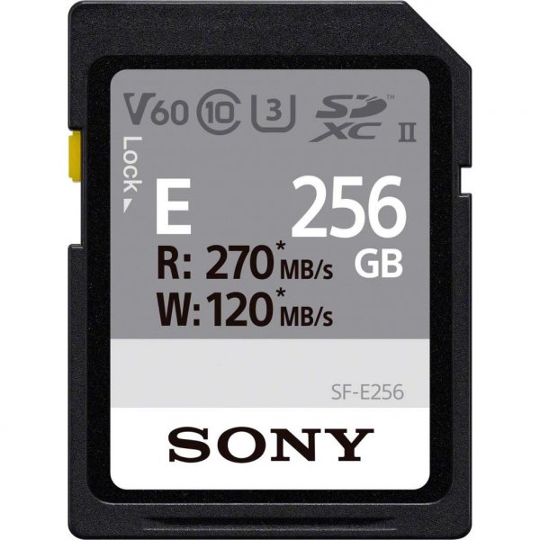Карта пам'яті SONY 256GB SDXC class 10 UHS-II U3 V60 Entry (SFE256.AE)