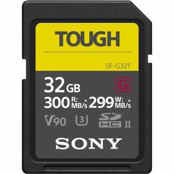 Карта пам'яті SONY 32GB SDHC class 10 UHS-II U3 V90 Tough (SF-G32T) Карта пам'яті SONY 32GB SDHC class 10 UHS-II U3 V90 Tough (SF-G32T)